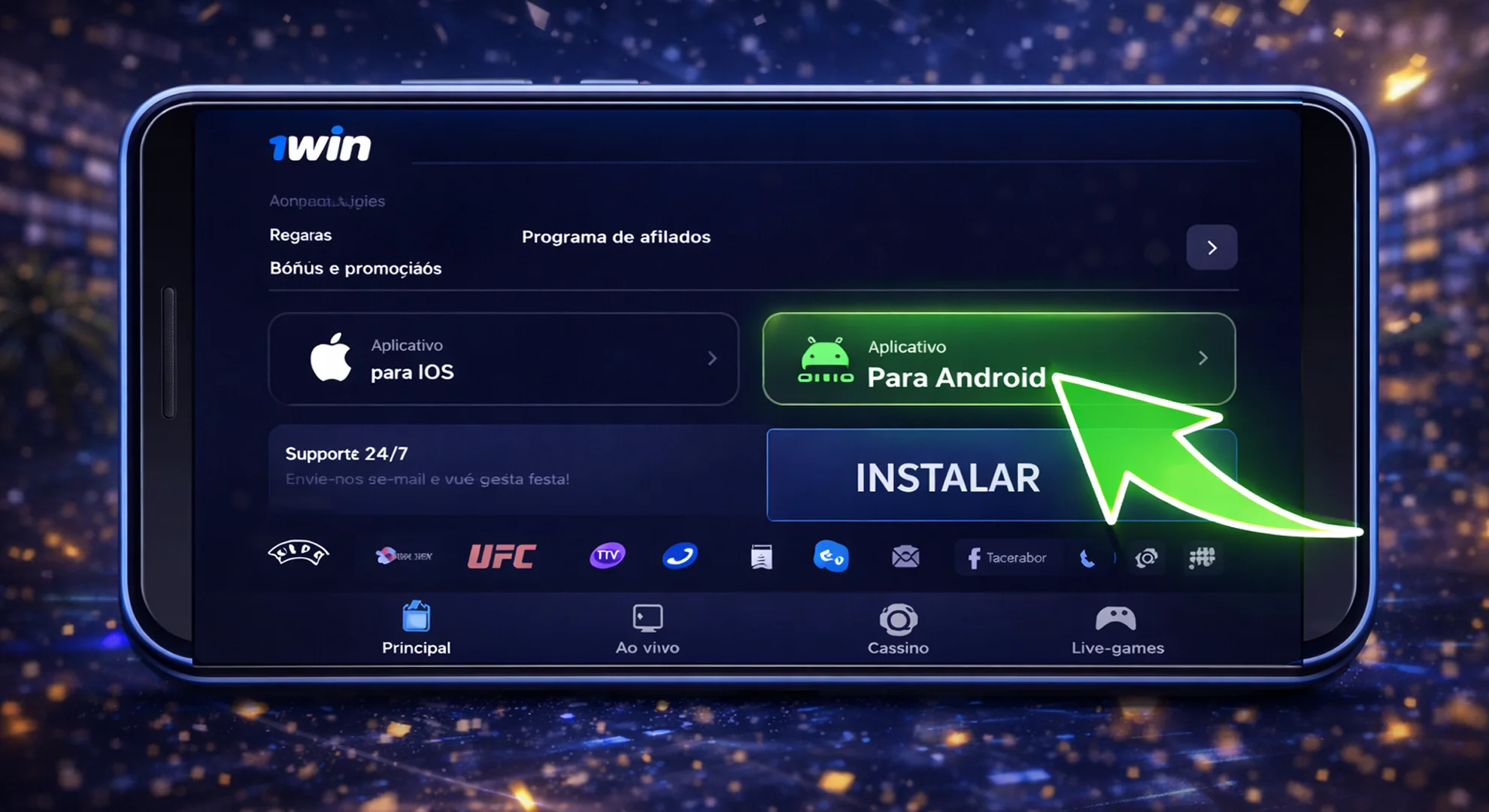 Busca el botón de descarga